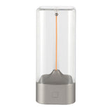 Silver Portable Magnetic Table Lamp with Bendable LED - USB-C Rechargeable