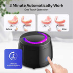 White Ultrasonic Cleaner with UV Light for Dentures, Aligners & Jewelry, image 3
