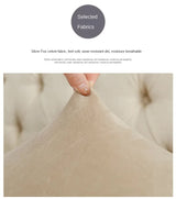 2 Pcs Green Elegant Polyester Sofa Cover - Full Protection Against Cat Scratches & Wear - Rear View