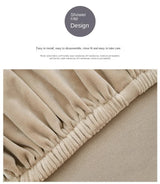 2 Pcs Yellow Elegant Polyester Sofa Cover - Full Protection Against Cat Scratches & Wear - Low Angle