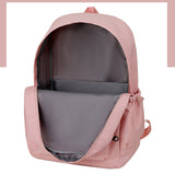 Pink Large Capacity Travel Backpack for Girls - Waterproof School Bag with Detachable Pencil Case - Extra Image