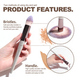 Pink 18-Piece Makeup Brush Set - Professional Synthetic Fiber Brushes with Wooden Handles for Flawless Beauty - Extra Image