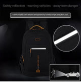 Black And Green Large Capacity Business Backpack for Men and Women - Waterproof Laptop School Bag with Breathable Design - 45-Degree Angle