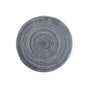 8 Pcs Dark Grey Woven Round Placemat - Non-Slip, Heat-Resistant Dining Table Mat,  30cm