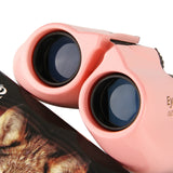 White 10x22 Compact Binoculars for Adults - High Definition Lightweight Telescope for Hiking, Travel, and Concerts - Top-Down View