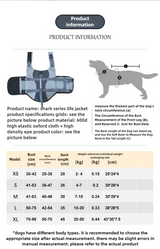 Size XS Blue Camouflage Pattern Pet Life Jacket for Dogs - Summer Swimming Safety Vest with Shark Fin for Small to Large Breeds - Front View