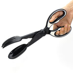 2 Pcs Black Pet Poop Scooper with Long Handle - Durable Plastic Waste Picker for Dogs and Cats