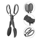 2 Pcs Black Pet Poop Scooper with Long Handle - Durable Plastic Waste Picker for Dogs and Cats
