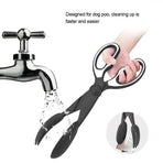 2 Pcs Yellow Pet Poop Scooper with Long Handle - Durable Plastic Waste Picker for Dogs and Cats