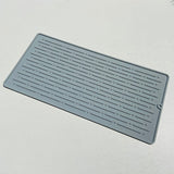 30*14.5CM Grey Silicone Draining Mat 4-Pack - Heat-Resistant Non-Slip Kitchen and Bathroom Pad for Cups and Utensils