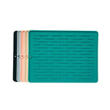 30*14.5CM Black Silicone Draining Mat 4-Pack - Heat-Resistant Non-Slip Kitchen and Bathroom Pad for Cups and Utensils - Front View