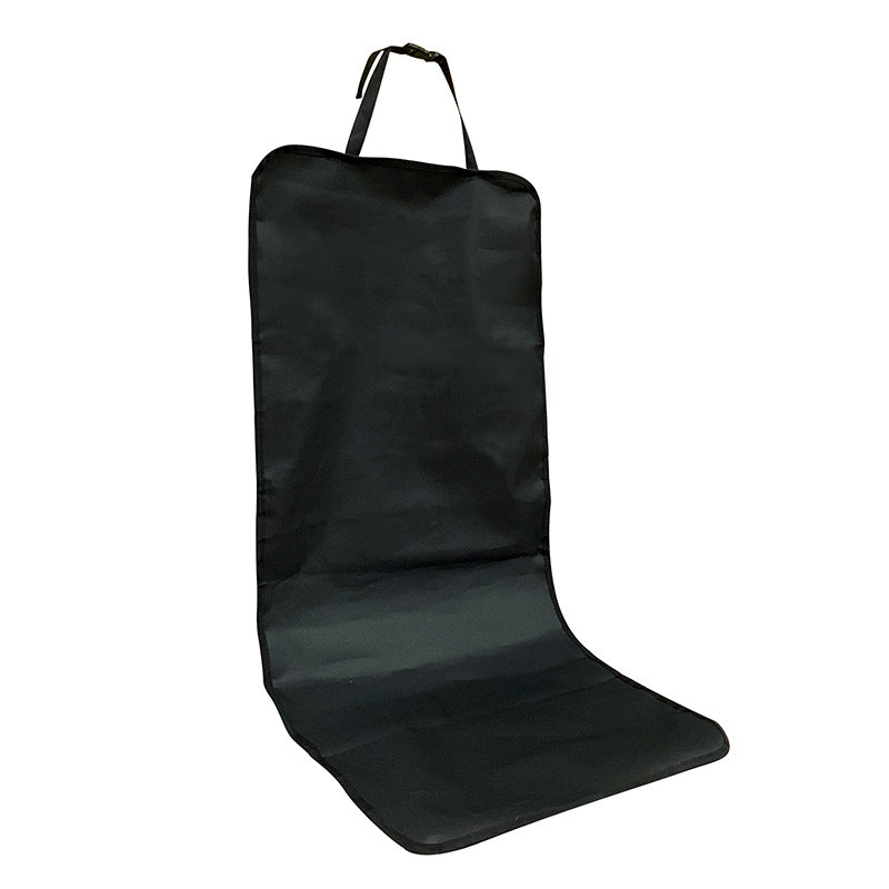 4 Pcs Black Waterproof Pet Car Seat Cover - Scratch-Resistant Oxford Cloth for Dogs and Cats (106 x 49 cm)