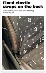 4 Pcs Dark Grey Waterproof Pet Car Seat Cover - Scratch-Resistant Oxford Cloth  for Dogs and Cats (106 x 49 cm) - Low Angle