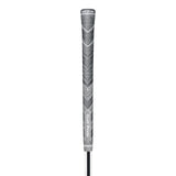 2 Pcs Grey Standard MCC PLUS4 Golf Grip - Standard Rubber and Cotton Thread Hybrid, 265 mm, 52g, Core 60