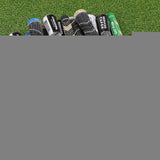 2 Pcs Grey Standard MCC PLUS4 Golf Grip - Standard Rubber and Cotton Thread Hybrid, 265 mm, 52g, Core 60 - Side View