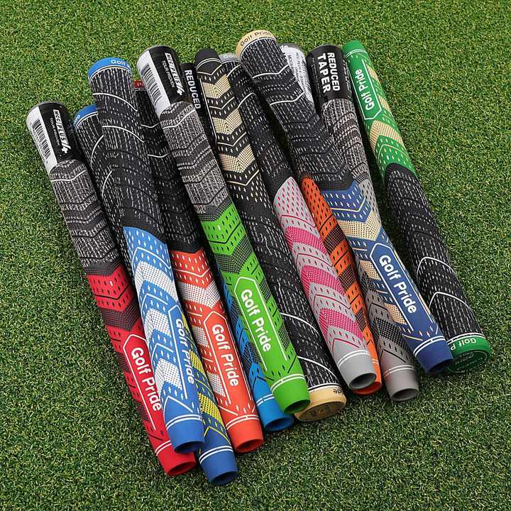 2 Pcs Green Standard MCC PLUS4 Golf Grip - Standard Rubber and Cotton Thread Hybrid, 265 mm, 52g, Core 60
