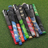 2 Pcs Green Standard MCC PLUS4 Golf Grip - Standard Rubber and Cotton Thread Hybrid, 265 mm, 52g, Core 60 - Side View