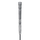 2 Pcs Grey MCC PLUS4 Midsize Golf Grip - Rubber and Cotton Thread Hybrid, 265 mm, 72g, Core 60
