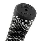 2 Pcs Green MCC PLUS4 Midsize Golf Grip - Rubber and Cotton Thread Hybrid, 265 mm, 72g, Core 60 - Rear View