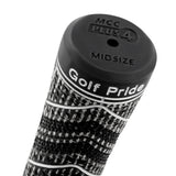 2 Pcs Blue MCC PLUS4 Midsize Golf Grip - Rubber and Cotton Thread Hybrid, 265 mm, 72g, Core 60