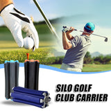Black And Orange Golf Club Carrier 2-Pack - Durable ABS+PET Golf Club Holder for Secure Storage and Easy Transport - Rear View