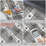 Blue And White Pet Feeding Mat 35x50cm - Anti-Slip, Durable Diatom Mud Mat for Dogs and Cats, Easy to Clean - 45-Degree Angle