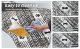 Black And White Pet Feeding Mat 45x60cm - Anti-Slip, Durable Diatom Mud Mat for Dogs and Cats, Easy to Clean - 45-Degree Angle