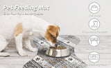 Brown And White Pet Feeding Mat 50x70cm - Anti-Slip, Durable Diatom Mud Mat for Dogs and Cats, Easy to Clean