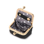 Green Mini Jewelry Pouch - Compact PU Leather Coin Purse for Earrings, Rings, and Necklaces, 6.5x5x3.5cm
