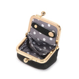 Yellow Mini Jewelry Pouch - Compact PU Leather Coin Purse for Earrings, Rings, and Necklaces, 6.5x5x3.5cm