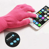 Pink Bluetooth Touchscreen Winter Gloves - Warm, Thickened, and Hands-Free for Calls and Music, Perfect for Cycling