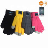 Pink Bluetooth Touchscreen Winter Gloves - Warm, Thickened, and Hands-Free for Calls and Music, Perfect for Cycling - Low Angle