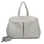 Size Large Grey Stylish Multi-Function Diaper Bag - Insulated Tote with Shoulder Strap for Baby Essentials