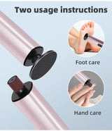 Purple Rechargeable Electric Foot File with 9 Speed Settings - Callus Remover for Smooth Feet - Extra Image