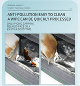 Pink Multifunctional Insulated Lunch Bag for Women - Waterproof, Lightweight, and Stylish for Picnics and Outings - Rear View