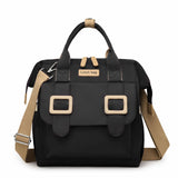 Black Multifunctional Insulated Lunch Bag for Women - Waterproof, Lightweight, and Stylish for Picnics and Outings