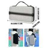 Set 1 White  And Green T700 Carbon Fiber Pickleball Paddle Set - 2 Paddles, 4 Balls, and Portable Carry Bag for Adults and Students - Side View
