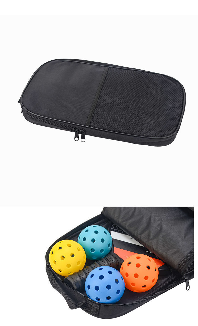 Blue Fiberglass Pickleball Paddle Set - 2 Minimalist Paddles, 4 Balls, and Carry Bag for Outdoor Pla