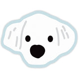 2 Pcs Style 8 White and Blue Puppy pattern Cartoon Pet Feeding Mat for Cats & Dogs - Absorbent Diatom Mud Splash-Proof Mat, Easy to Clean