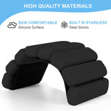 White Adjustable Silicone Wrist & Ankle Weights - 2lb Pair (900g) | Comfortable Fitness Resistance Bands for Workout, Running, Training