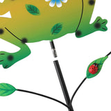 Black And White Cow Pattern Charming Metal Garden Stakes | Welcome Yard & Lawn Decor - Low Angle