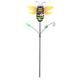Yellow And Black Bee Pattern Charming Metal Garden Stakes | Welcome Yard & Lawn Decor