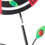 Yellow And Black Bee Pattern Charming Metal Garden Stakes | Welcome Yard & Lawn Decor - Rear View