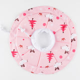2 Pcs Size L Pink Comfortable Pet Recovery Collar | Waterproof Anti-Lick Collar for Cats & Dogs - Front View