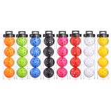 2 Tubes Red Outdoor Pickleball Balls 4-Pack - Durable 40-Hole Design with Carry Tube(8 balls in total) - Front View