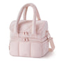 Pink Chic Double Deck Insulated Lunch Bag - Leakproof Cooler Tote for Women
