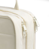 Size L Black Quilted Hanging Toiletry Bag with Jewelry Organizer - Travel Cosmetic Case(31*12*23) - Close-Up Angle