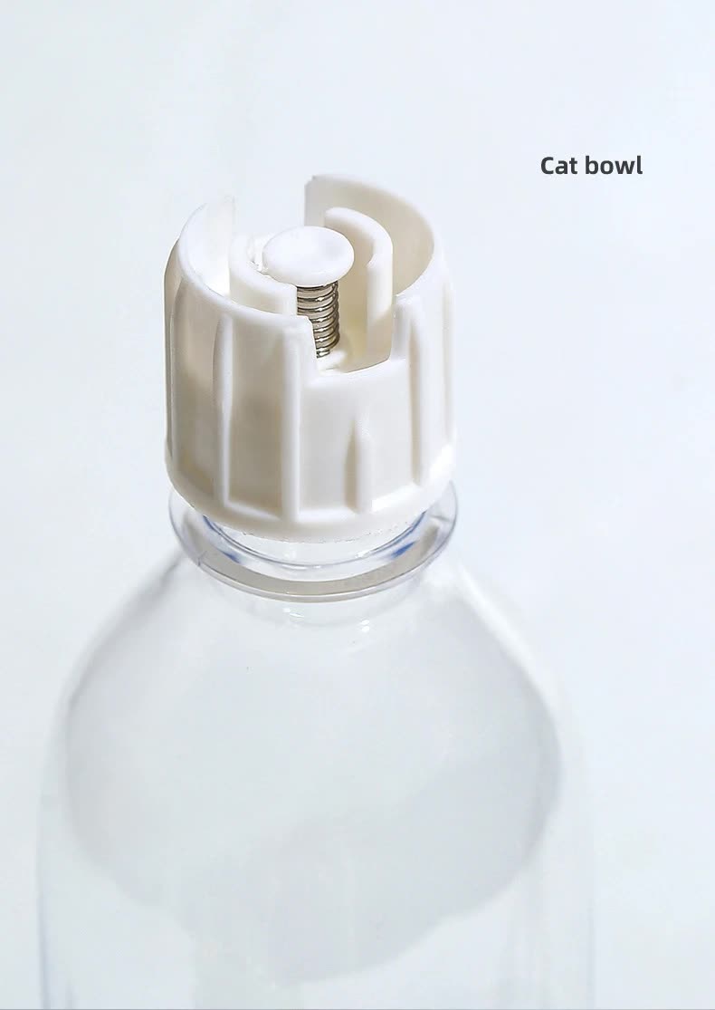 Blue Pet Bowl Set with Automatic Gravity Water Dispenser - Stainless Steel & PP Feeder Station