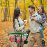 Green And Grey Lightweight Breathable Mesh Pet Carrier Handbag - Portable Travel Tote for Small Dogs & Cats up to 8kg - Close-Up Angle