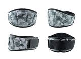 Size XL Grey Camouflage Camo Weightlifting Belt - EVA Nylon Gym Belt for Squats, Deadlifts & Lumbar Support